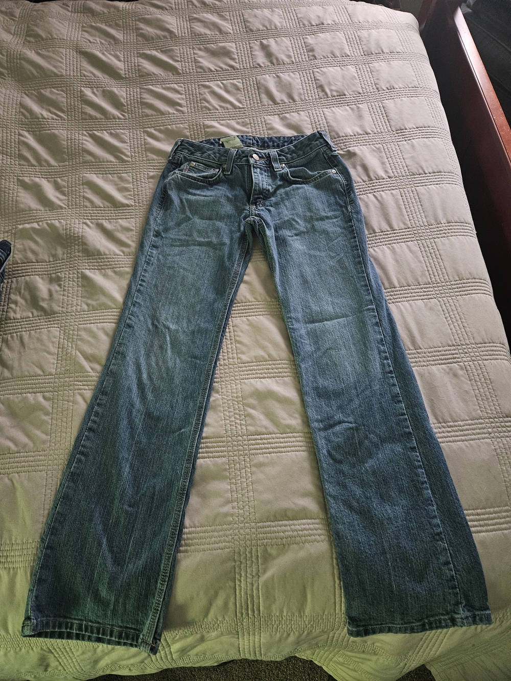 Carhartt Women's Wide-Leg Jeans in Faded Blue